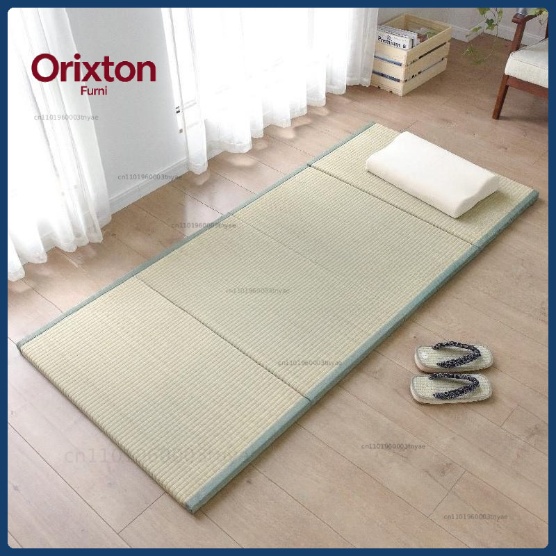 Tatami Mat Rush - Opvouwbare Tatami Matras - Natuurlijk riet