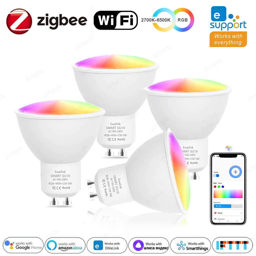 Philips Bulb Hue - Ewelink GU10 Zigbee LED-lampen WiFi Smart