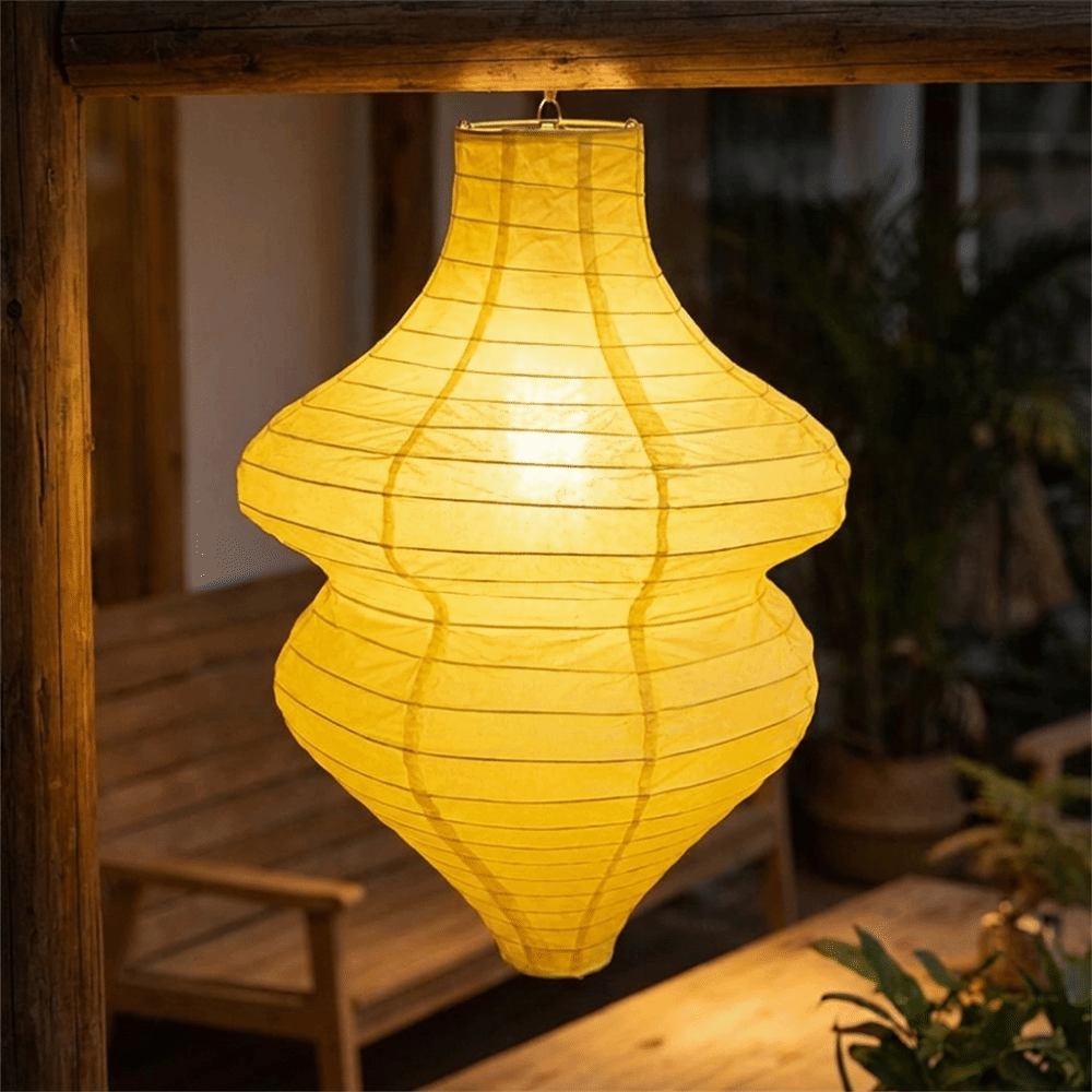 Japanese Lantern Paper - Creatieve vintage bloemenfleslantaarn, handgemaakte festival-lantaarn, papieren